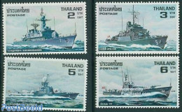 Thailand 1979 Royal Navy 4v, Mint NH, Transport - Ships And Boats - Bateaux