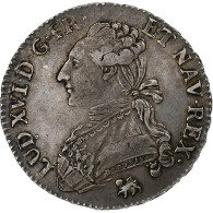 France, Louis XVI, 1/2 Ecu, 1791, Paris, 2e Semestre, Léopard, Argent, TTB - 1643-1715 Louis XIV Le Grand