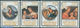 Togo 1984 Christmas 4v, Mint NH, Religion - Christmas - Art - Paintings - Raphael - Weihnachten