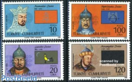 Türkiye 1986 Historic Turkish Leaders 4v, Mint NH, History - Flags - Andere & Zonder Classificatie