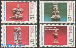 Türkiye 1989 Historic Art 4v, Mint NH, Art - Art & Antique Objects - Ceramics - Other & Unclassified