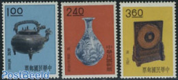 Taiwan 1962 Old Art Objects 3v, Mint NH, Art - Art & Antique Objects - Andere & Zonder Classificatie