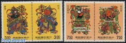 Taiwan 1990 Gate Gods 2x2v [:], Mint NH, Religion - Religion - Andere & Zonder Classificatie