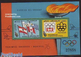 Uruguay 1975 Olympic Games Montreal S/s, Mint NH, History - Sport - Flags - Olympic Games - Uruguay
