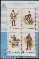 Uruguay 1980 Uniforms S/s, Mint NH, History - Nature - Various - Militarism - Horses - Uniforms - Militares