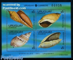 Uruguay 1995 Shells S/s, Mint NH, Nature - Shells & Crustaceans - Marine Life