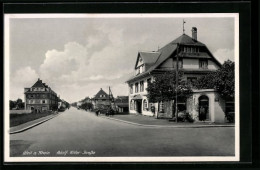 AK Weil A. Rhein, Häuser In Der Strasse  - Weil Am Rhein