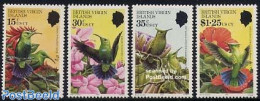 Virgin Islands 1982 Birds & Flowers 4v, Mint NH, Nature - Birds - Flowers & Plants - Hummingbirds - Britse Maagdeneilanden