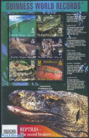 Virgin Islands 2002 Reptiles 6v M/s, Mint NH, Nature - Crocodiles - Reptiles - Snakes - Britse Maagdeneilanden
