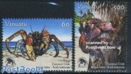Vanuatu 2008 Coconut Crab 2v, Mint NH, Nature - Shells & Crustaceans - Crabs And Lobsters - Marine Life