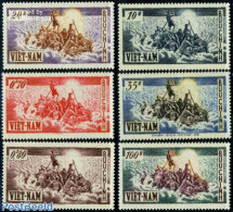 Vietnam, South 1955 Evacuation 6v, Unused (hinged), Transport - Ships And Boats - Bateaux