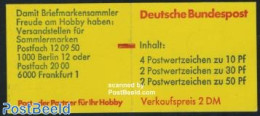 Germany, Federal Republic 1977 Castles Booklet (Sammlermarken, With Counting Line, Mint NH, Stamp Booklets - Ungebraucht
