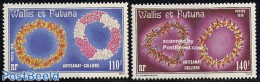 Wallis & Futuna 1979 Neck Chains 2v, Mint NH, Nature - Shells & Crustaceans - Marine Life