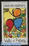 Wallis & Futuna 1995 Cocos Nuts 1v, Mint NH, Nature - Fruit - Art - Modern Art (1850-present) - Fruit
