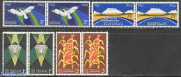 South Africa 1966 Republic 5th Anniversary 4 Pairs, Mint NH, History - Nature - Various - Geology - Birds - Agricultur.. - Ongebruikt