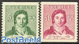Sweden 1942 C.W. Von Scheele 2v, Mint NH, Science - Chemistry & Chemists - Unused Stamps