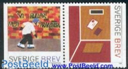 Sweden 2001 Stamp Design Contest 2v [:], Mint NH, Sport - Fun Sports - Post - Ongebruikt