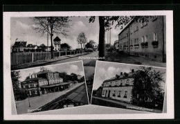 AK Kirchenlaibach, Gasthof Ruhland, Bahnhof, Strassenpartie  - Autres & Non Classés