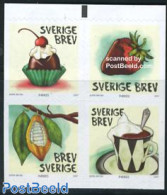 Sweden 2007 Chocolate 4v S-a (from Booklet), Mint NH, Health - Food & Drink - Nuovi