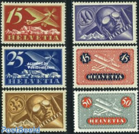Switzerland 1923 Air Mail 6v, Mint NH, Transport - Aircraft & Aviation - Unused Stamps