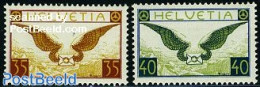 Switzerland 1929 Air Mail Definitives 2v, Mint NH - Neufs