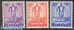 Switzerland 1936 Pro Patria 3v, Mint NH - Unused Stamps