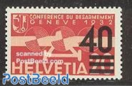 Switzerland 1937 Airmail Overprint 1v, Mint NH, Transport - Aircraft & Aviation - Ungebraucht