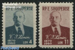 Albania 1960 Lenin 2v, Mint NH, History - Lenin - Lenin