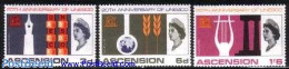 Ascension 1967 UNESCO 3v, Unused (hinged), History - Unesco - Ascension