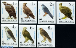 Hungary 1983 WWF, Birds 7v Imperforated, Mint NH, Nature - Birds - Birds Of Prey - World Wildlife Fund (WWF) - Unused Stamps