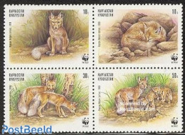 Kyrgyzstan 1999 WWF, Desert Fox 4v [+], Mint NH, Nature - Animals (others & Mixed) - World Wildlife Fund (WWF) - Andere & Zonder Classificatie