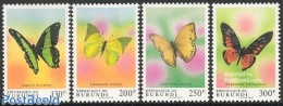 Burundi 1993 Butterflies 4v, Mint NH, Nature - Butterflies - Other & Unclassified