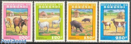 Burundi 1993 Domestic Animals 4v, Mint NH, Nature - Animals (others & Mixed) - Cattle - Sonstige & Ohne Zuordnung