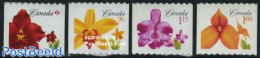 Canada 2007 Orchids 4v S-a, Coil, Mint NH, Nature - Flowers & Plants - Orchids - Neufs