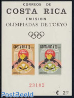 Costa Rica 1964 Olympic Games S/s Imperforated, Mint NH, Sport - Olympic Games - Costa Rica