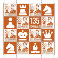 Central Africa  2023 135th Anniversary Of José Raúl Capablanca. (630) OFFICIAL ISSUE - Chess