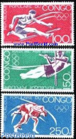 Congo Republic 1972 Olympic Games Munich 3v, Mint NH, Sport - Athletics - Boxing - Olympic Games - Leichtathletik