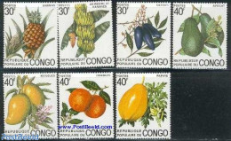Congo Republic 1974 Fruits 7v, Mint NH, Nature - Fruit - Obst & Früchte