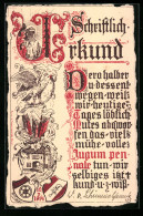 AK Mainz, Schriftlich Urkund ..., Studentika  - Other & Unclassified