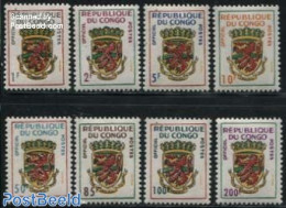 Congo Republic 1970 On Service 8v, Mint NH, History - Coat Of Arms - Autres & Non Classés