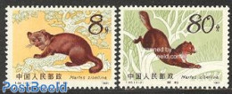 China People’s Republic 1982 Marters 2v (perf. 11.5:11.25), Mint NH, Nature - Animals (others & Mixed) - Nuovi