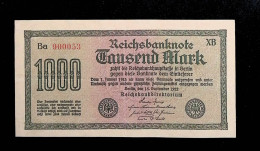 Billet, Allemagne, Reichsbanknote, 1000 Mark, 1922, 2 Scans, Frais Fr 1.85 E - 2 Miljoen Mark