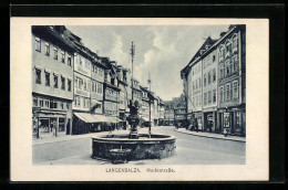 AK Langensalza, Marktstrasse Mit Brunnen  - Bad Langensalza