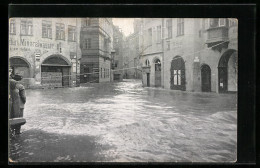 AK Nürnberg, Tucherstrasse, Hochwasser-Katastrophe 5. Feb. 1909  - Floods