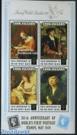Cook Islands 1990 Stamp World 90 S/s, Mint NH, Philately - Stamps On Stamps - Art - Dürer, Albrecht - Paintings - Briefmarken Auf Briefmarken