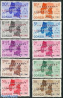 Congo (Kinshasa) 1961 Coquilhatville Conference 10v, Mint NH, Various - Maps - Aardrijkskunde