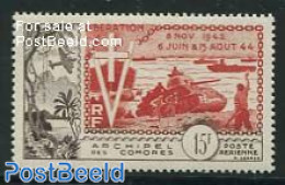 Comoros 1954 Allied Landing 1v, Mint NH, History - Militarism - World War II - Militares