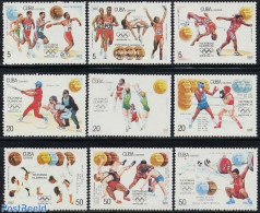 Cuba 1992 Olympic Games 9v, Mint NH, Sport - Athletics - Baseball - Boxing - Fencing - Judo - Olympic Games - Volleyba.. - Ongebruikt