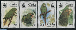 Cuba 1998 WWF, Parrots 4v, Mint NH, Nature - Birds - Parrots - World Wildlife Fund (WWF) - Neufs
