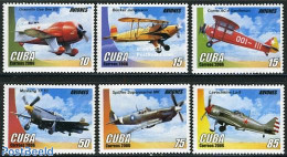 Cuba 2006 Airplanes 6v, Mint NH, Transport - Aircraft & Aviation - Unused Stamps